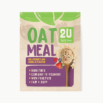 Oatmeal wild berries and vanilla flavor